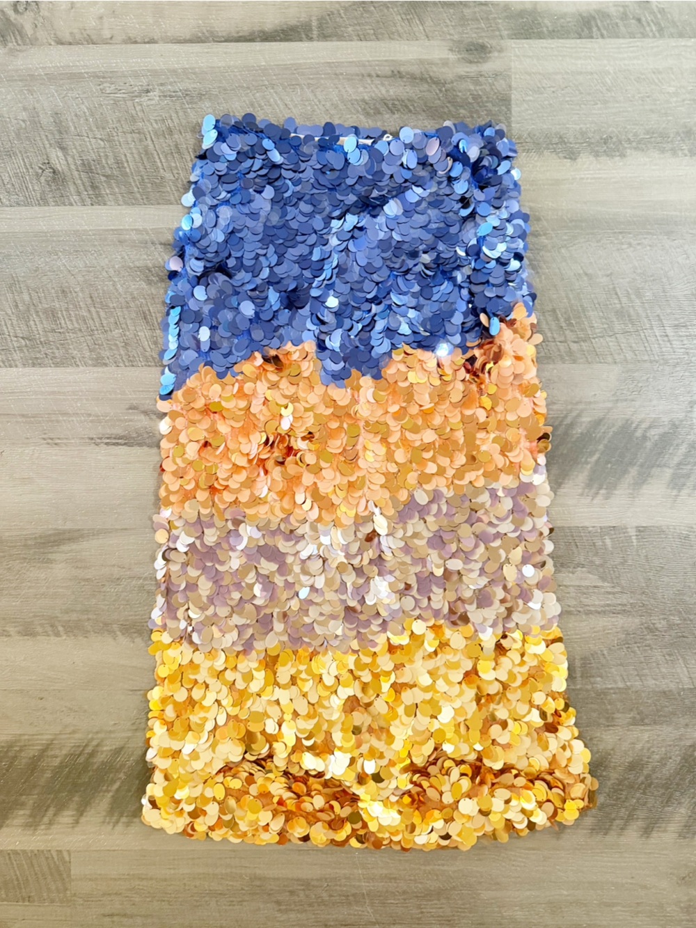 Ulla Johnson Helen Frankenthaler Sequin Colorblock Matilde Sequin Knit Skirt M - Picture 10 of 15